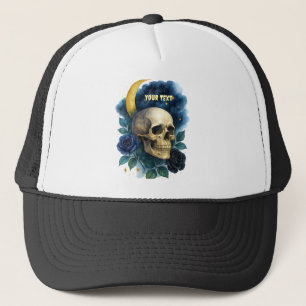 Witchy Aesthetic Gothic Blommigt Halloween Creepy Keps