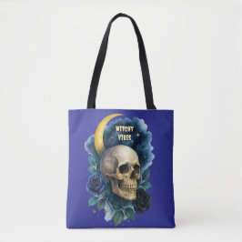 Witchy Aesthetic Gothic Blommigt Halloween Creepy Tygkasse