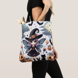 Witchy and Cute (1) Fullt Skriv ut Tygkasse