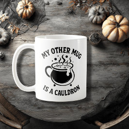 Witchy Black Cauldron Design - Magic Potion Brew Kaffemugg