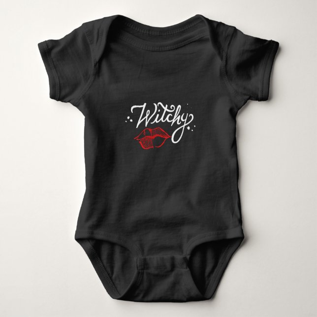 Witchy Black långärmad T-shirt (Framsida)