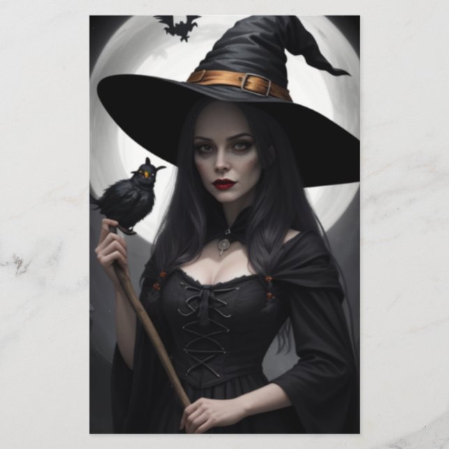 Witchy Black Raven Flygblad (Framsidan)