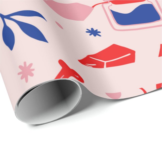 Witchy Boho Mystical Wrapping Papper Presentpapper (Rullad Hörn)