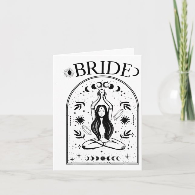 Witchy Bride Coven Tarot Celestial Gothic Bachelor Kort (Framsida)