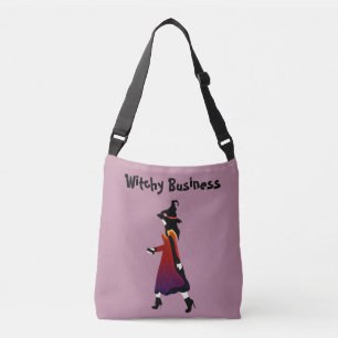 Witchy Business Modern Personlig Dusky Rosa Axelväska