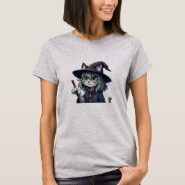 Witchy Cat Halloween-design - tilltalande och tala T Shirt