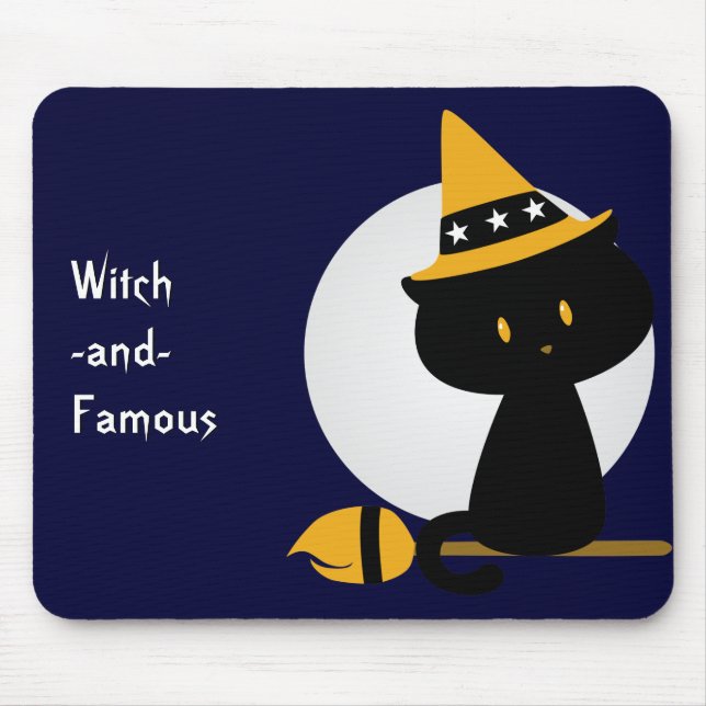Witchy Cat Mousepad Musmatta (Framsidan)