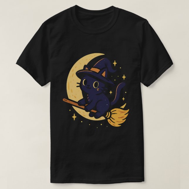 Witchy Cat Shirt T Shirt (Design framsida)