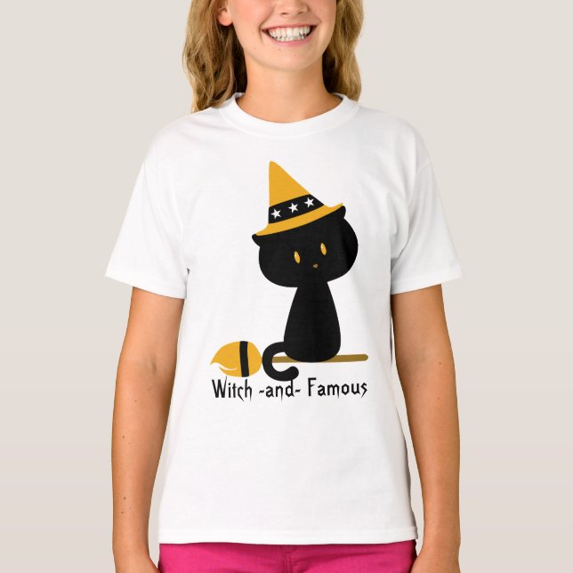 Witchy Cat Shirt T-shirt (Framsida)