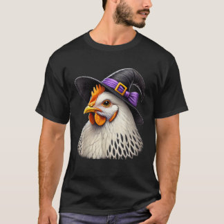 Witchy Chicken Funny Chicken Älskare Halloween Spo T Shirt