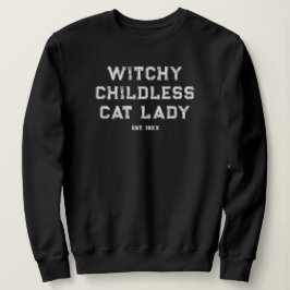 Witchy Chilless Cat Dam Anpassningsbar Est. Womens T Shirt