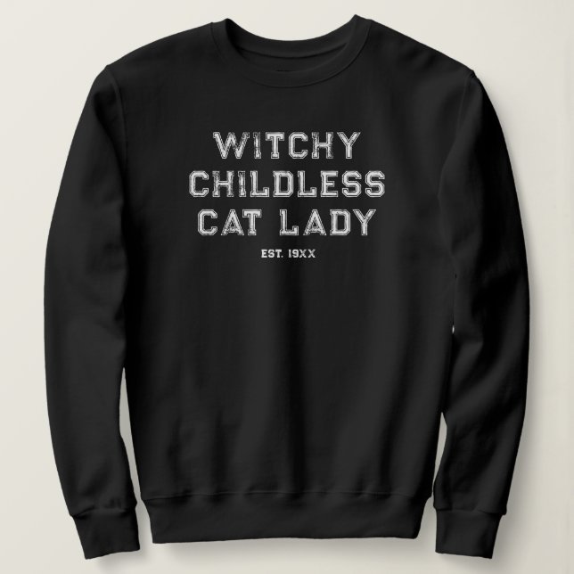 Witchy Chilless Cat Dam Anpassningsbar Est. Womens T Shirt (Design framsida)