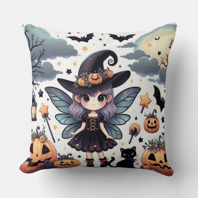 Witchy & Cute (1) Square Dekorativ kudde (Framsida)