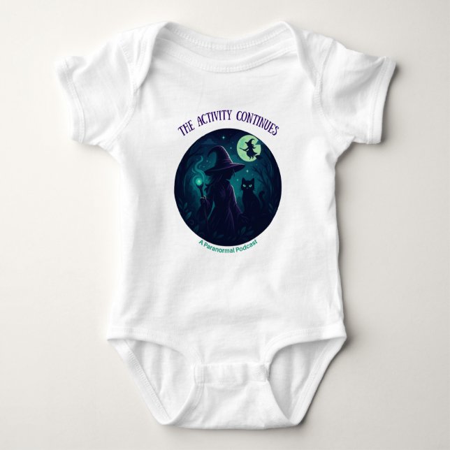 Witchy Design for Kids, Light Baby Bodysuit T Shirt (Framsida)