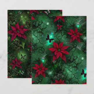 Witchy Enchanted Forest Poinsettia Scrapbook Pappe