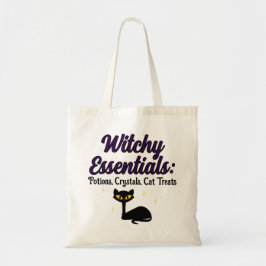 Witchy Essentials, svart katt Tygkasse
