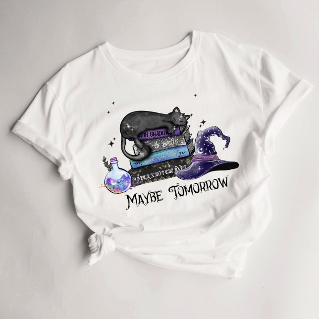 Witchy Funny Cat T-Shirt (Skapare uppladdad)
