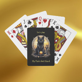 Witchy Gothic Black Cat Casinokort