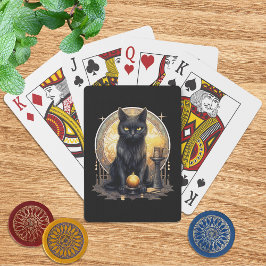 Witchy Gothic Black Cat Casinokort