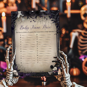 Witchy Gothic Halloween Baby Namn Tävling