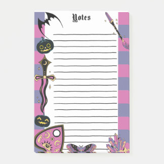 Witchy gotiy Anteckningsblock Halloween PM Pad Post-it Block