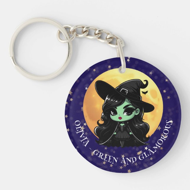 Witchy Green Glam Personalized Name (Framsidan)