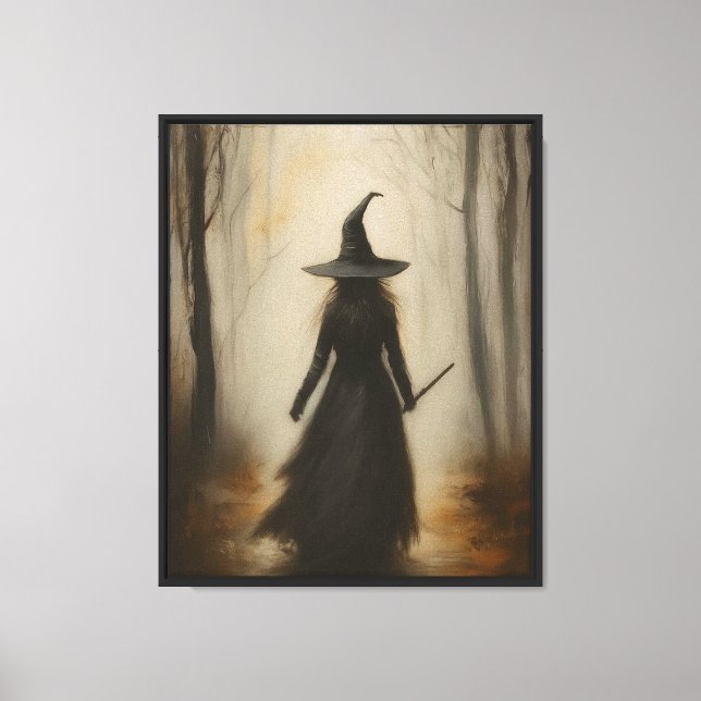 Witchy Halloween Canvastryck (Framsida)