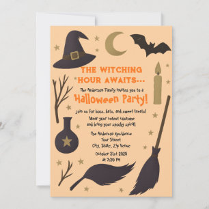 Witchy Halloween fest - Witching Hour Awaits Inbjudningar