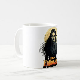 Witchy Halloween Natt Kaffemugg