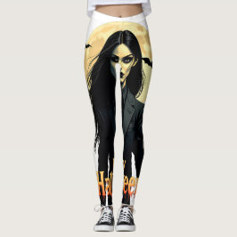 Witchy Halloween Natt Leggings