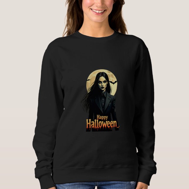 Witchy Halloween Natt T Shirt (Framsida)