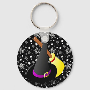 Witchy Halloween roligt Nyckelring