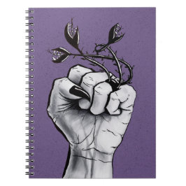 Witchy Hand med Black Nagel och Monster Ring Anteckningsbok