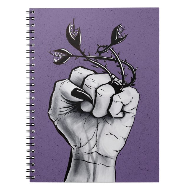 Witchy Hand med Black Nagel och Monster Ring Anteckningsbok (Framsidan)
