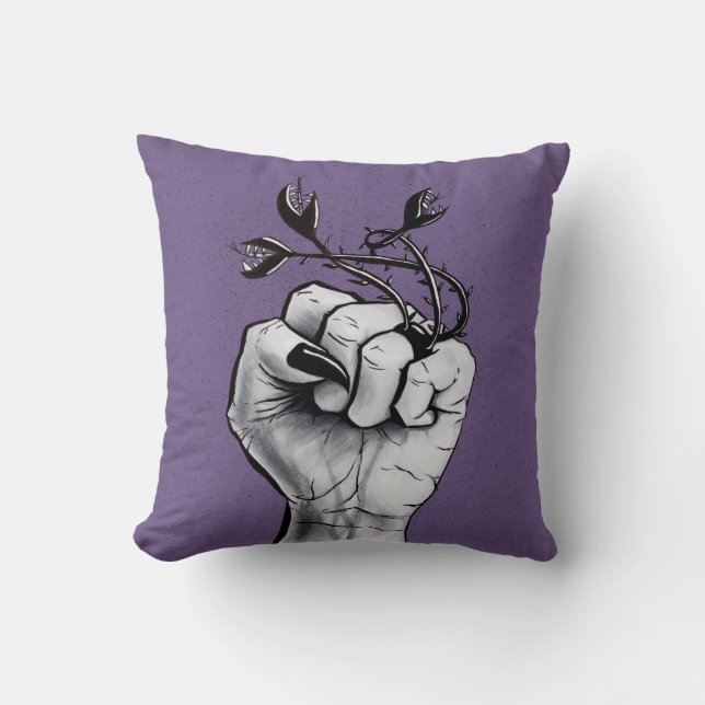 Witchy Hand med Black Nagel och Monster Ring Kudde (Framsida)