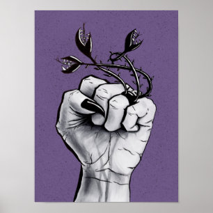 Witchy Hand med Black Nagel och Monster Ring Poster