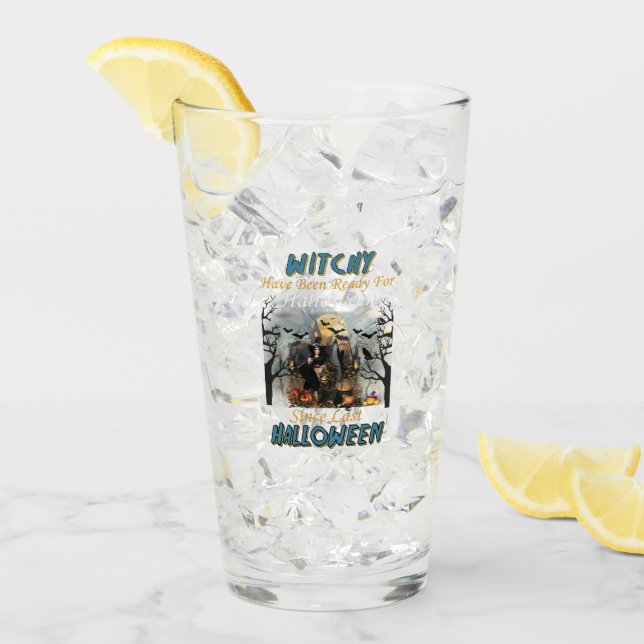 Witchy har varit Redo för Halloween Glaskopp (Framsida Ice)