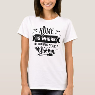 Witchy, hemma är där du ger din rumpa t shirt