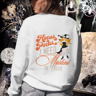 Witchy Hocus pocus Martini to Focus Gift Halloween T Shirt