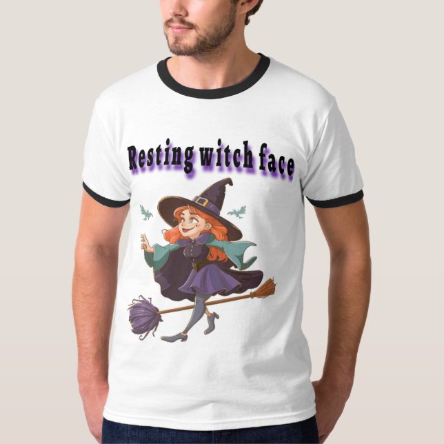 Witchy Humor T-Shirt - Roligt och magisk design (Framsida)