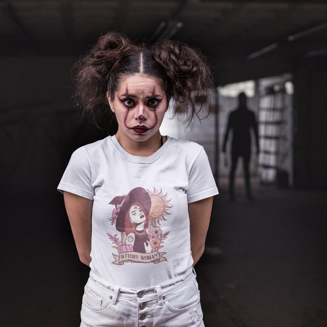 Witchy-kvinnan Halloween-familjen Matching T Shirt (Halloween Family Matching T-Shirt )