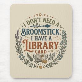 Witchy Librarian Library Card Book Lover Custom Musmatta