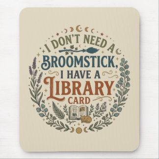 Witchy Librarian Library Card Book Lover Custom Musmatta