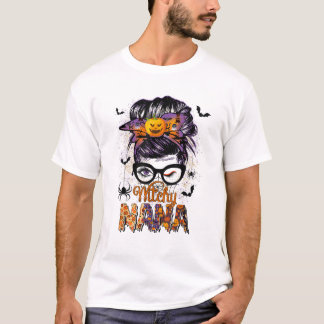 Witchy Nana Messy Bun T Shirt