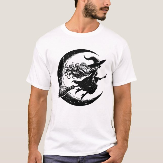 Witchy Night Flight Shirt T Shirt (Framsida)