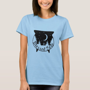 Witchy Night Forest Cauldron Yule Winter Solstice T Shirt