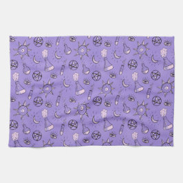 Witchy Occult Symbols Mönster - Mystical Magic Kökshandduk