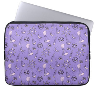 Witchy Occult Symbols Mönster - Mystical Magic Laptop Fodral
