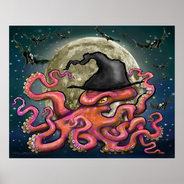 Witchy Octopus Poster (Framsidan)
