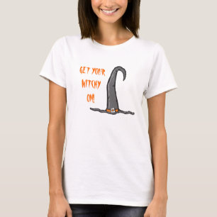 Witchy On Witch Hat Halloween T Shirt